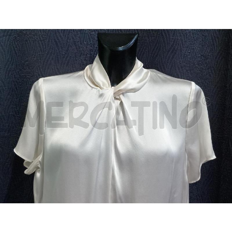 BLUSA DONNA CAROLL BEIGE RASO | Mercatino dell'Usato Moncalieri bengasi 4