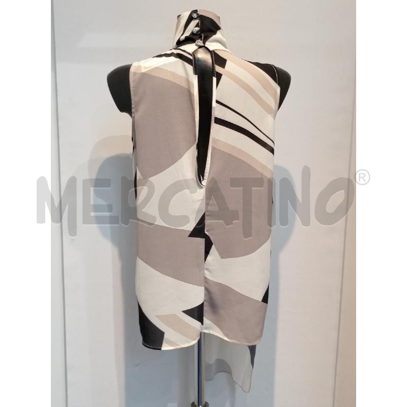 BLUSA DONNA COCONUDA BEIGE RIGHE ASSIMETRICHE | Mercatino dell'Usato Moncalieri bengasi 2