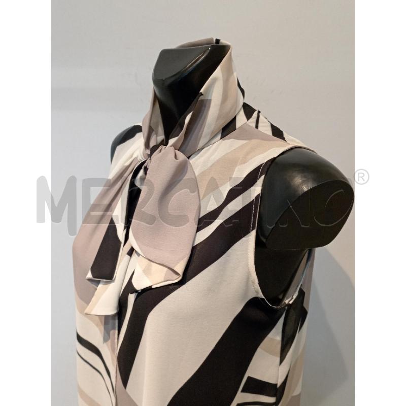 BLUSA DONNA COCONUDA BEIGE RIGHE ASSIMETRICHE | Mercatino dell'Usato Moncalieri bengasi 3