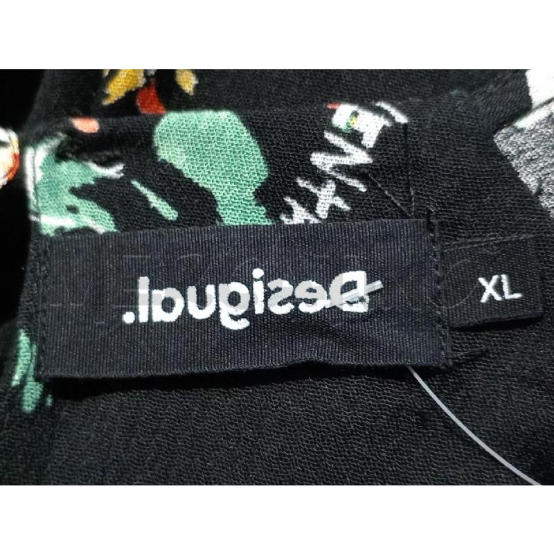 BLUSA DONNA DESIGUAL NERA FIORI | Mercatino dell'Usato Moncalieri bengasi 5