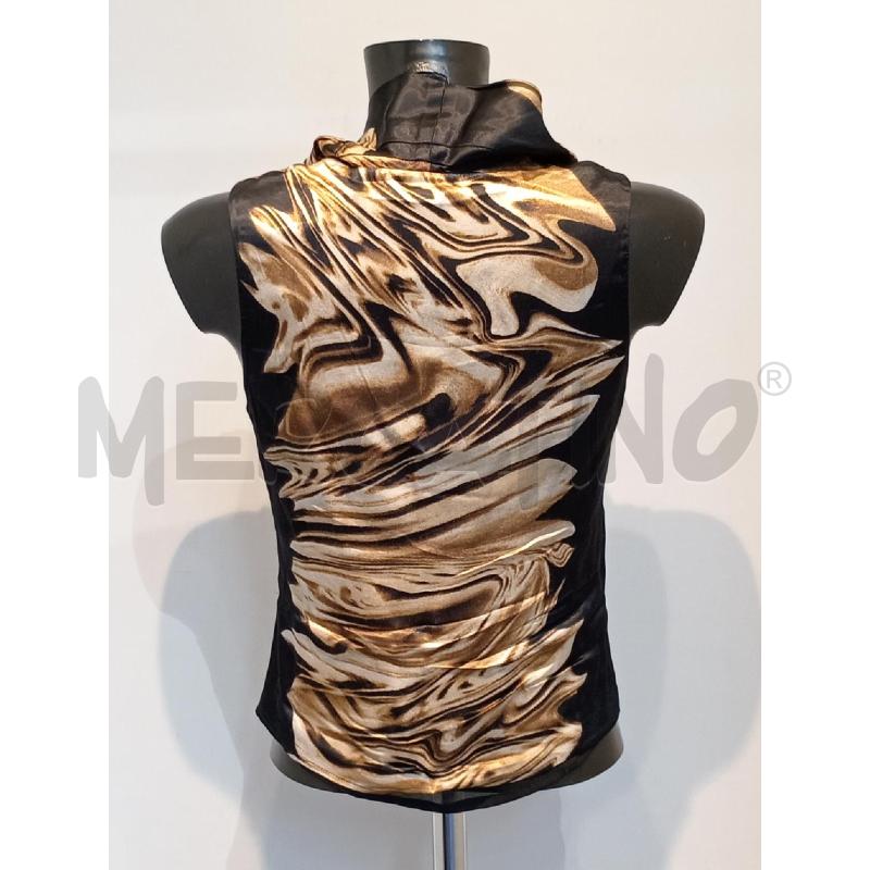 BLUSA DONNA DIANA GALLESI MARRONE NERA | Mercatino dell'Usato Moncalieri bengasi 2