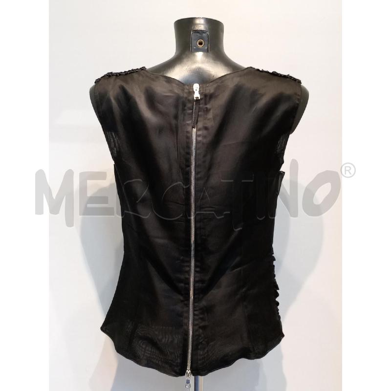 BLUSA DONNA DOLCE & GABBANA NERA DOPPIO TESSUTO | Mercatino dell'Usato Moncalieri bengasi 2
