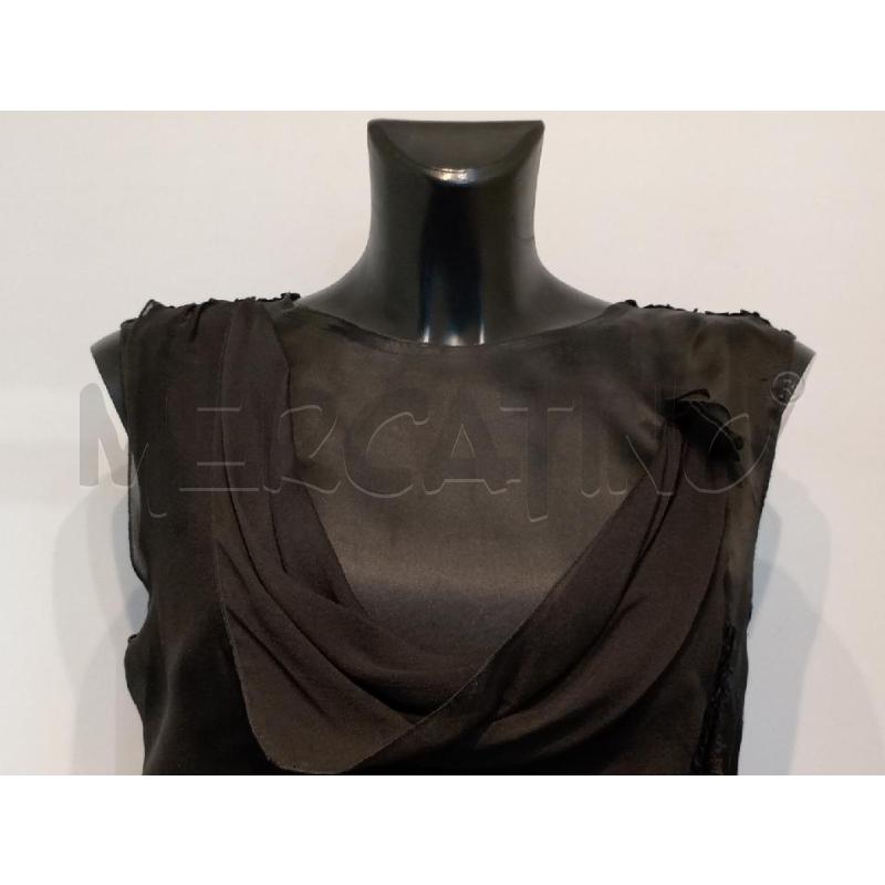 BLUSA DONNA DOLCE & GABBANA NERA DOPPIO TESSUTO | Mercatino dell'Usato Moncalieri bengasi 3