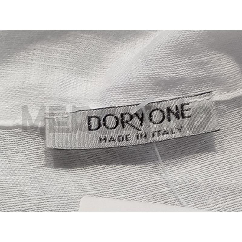 BLUSA DONNA DORYONE BIANCA LINO CON INSERTO DORATO | Mercatino dell'Usato Moncalieri bengasi 5