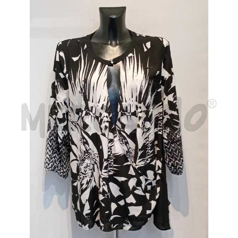 BLUSA DONNA FIORELLA RUBINO BIANCO NERA VOILE | Mercatino dell'Usato Moncalieri bengasi 1