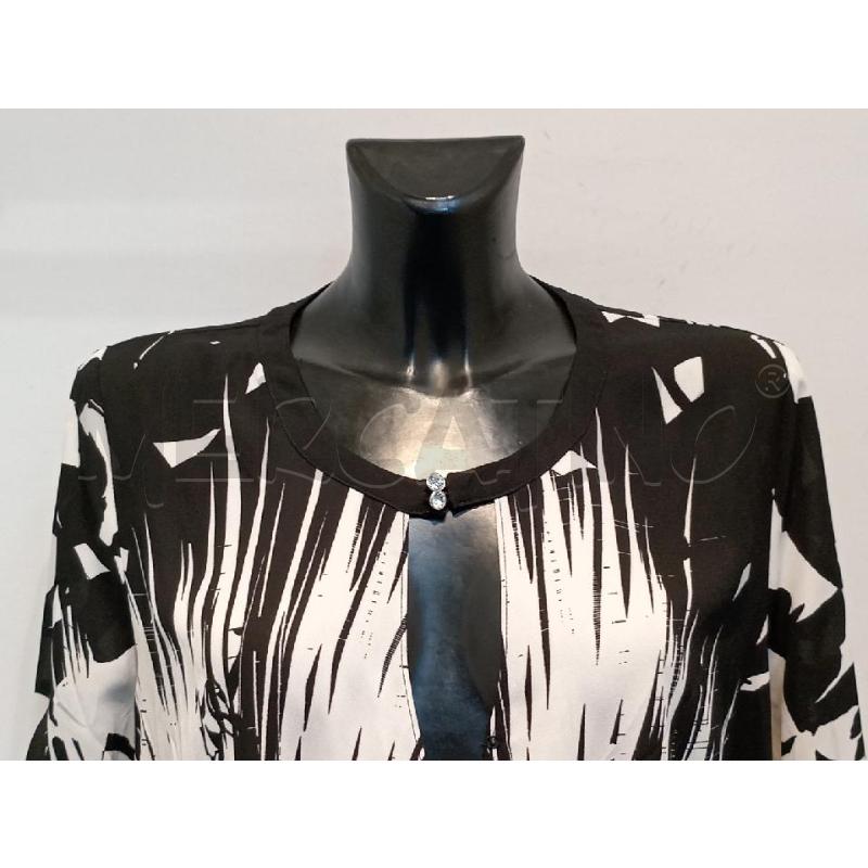 BLUSA DONNA FIORELLA RUBINO BIANCO NERA VOILE | Mercatino dell'Usato Moncalieri bengasi 3