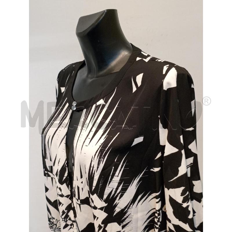BLUSA DONNA FIORELLA RUBINO BIANCO NERA VOILE | Mercatino dell'Usato Moncalieri bengasi 4