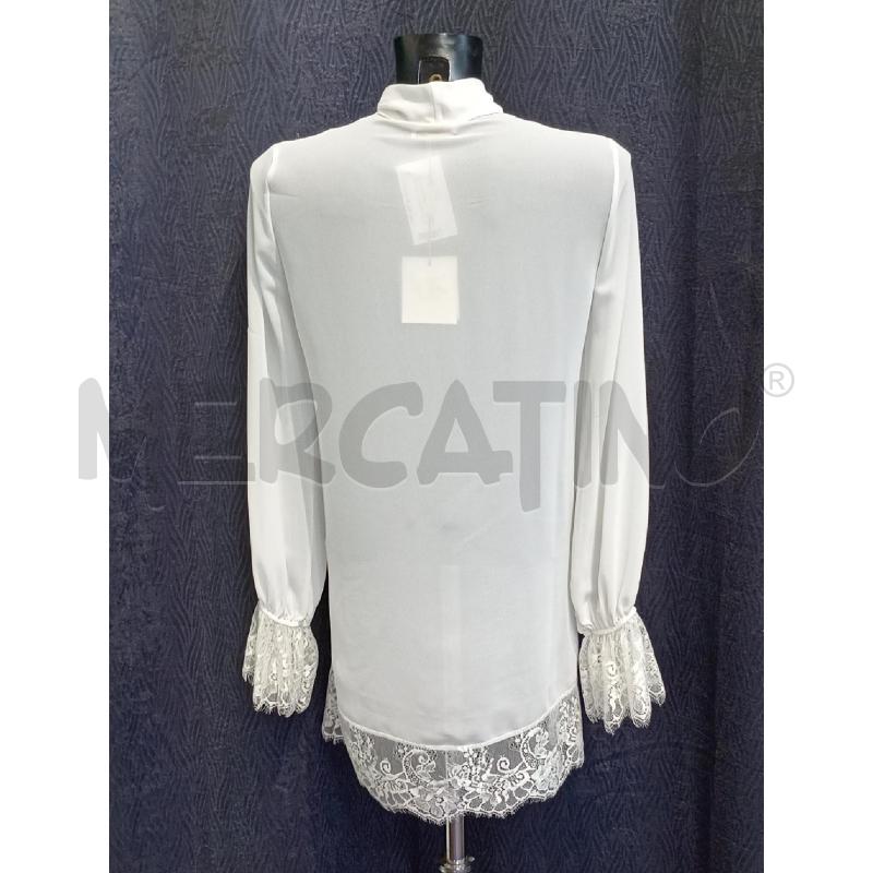 BLUSA DONNA FRACOMINA BIANCA CON PIZZO | Mercatino dell'Usato Moncalieri bengasi 2