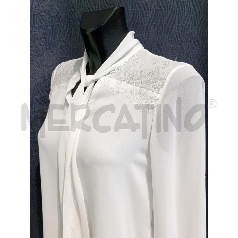 BLUSA DONNA FRACOMINA BIANCA CON PIZZO | Mercatino dell'Usato Moncalieri bengasi 3