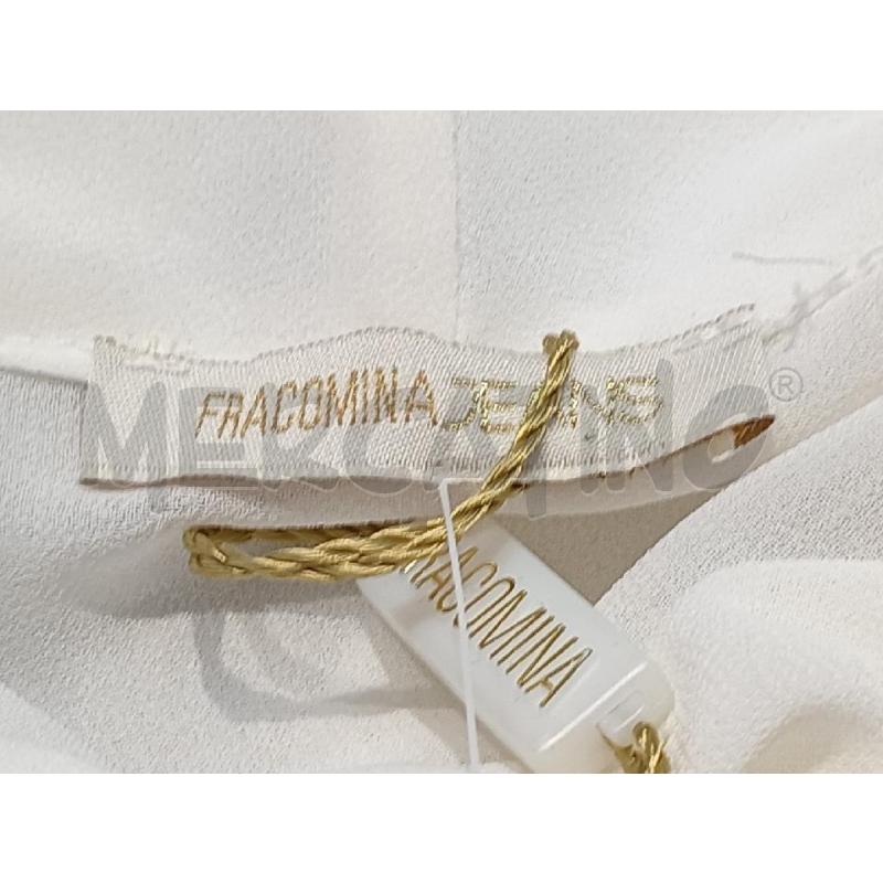 BLUSA DONNA FRACOMINA BIANCA CON PIZZO | Mercatino dell'Usato Moncalieri bengasi 5