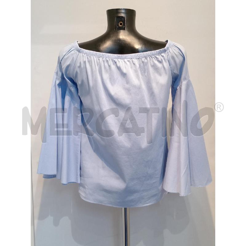 BLUSA DONNA JIJIL AZZURRA PARTICOLARE PERLINE DAVANTI | Mercatino dell'Usato Moncalieri bengasi 2