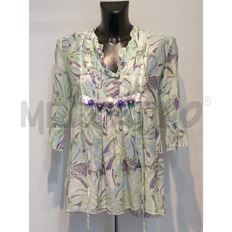 BLUSA DONNA JUST FOR YOU VERDE VIOLA FANTASIA | Mercatino dell'Usato Moncalieri bengasi 1