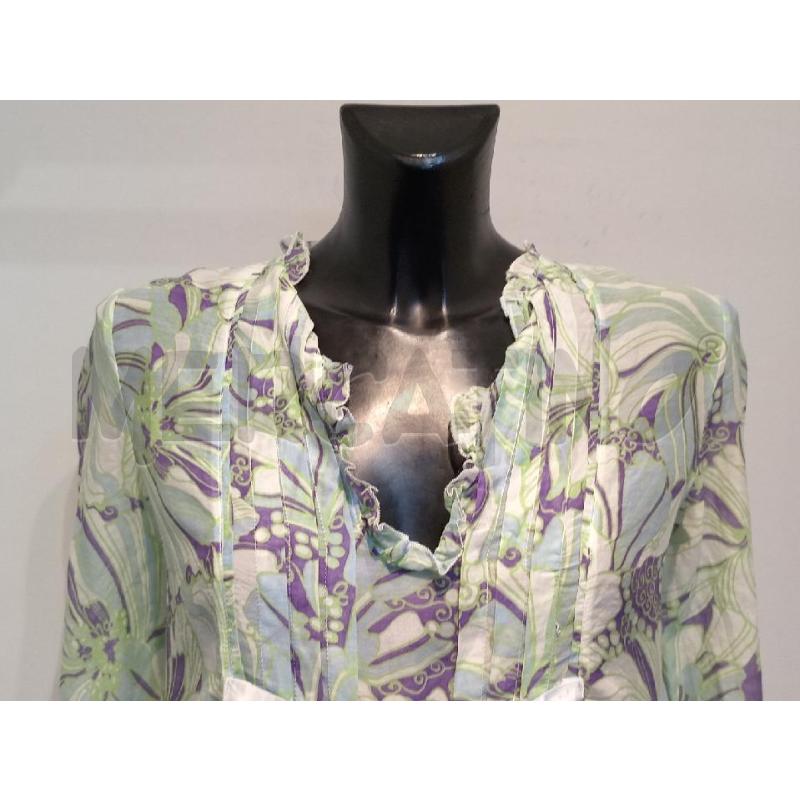 BLUSA DONNA JUST FOR YOU VERDE VIOLA FANTASIA | Mercatino dell'Usato Moncalieri bengasi 4