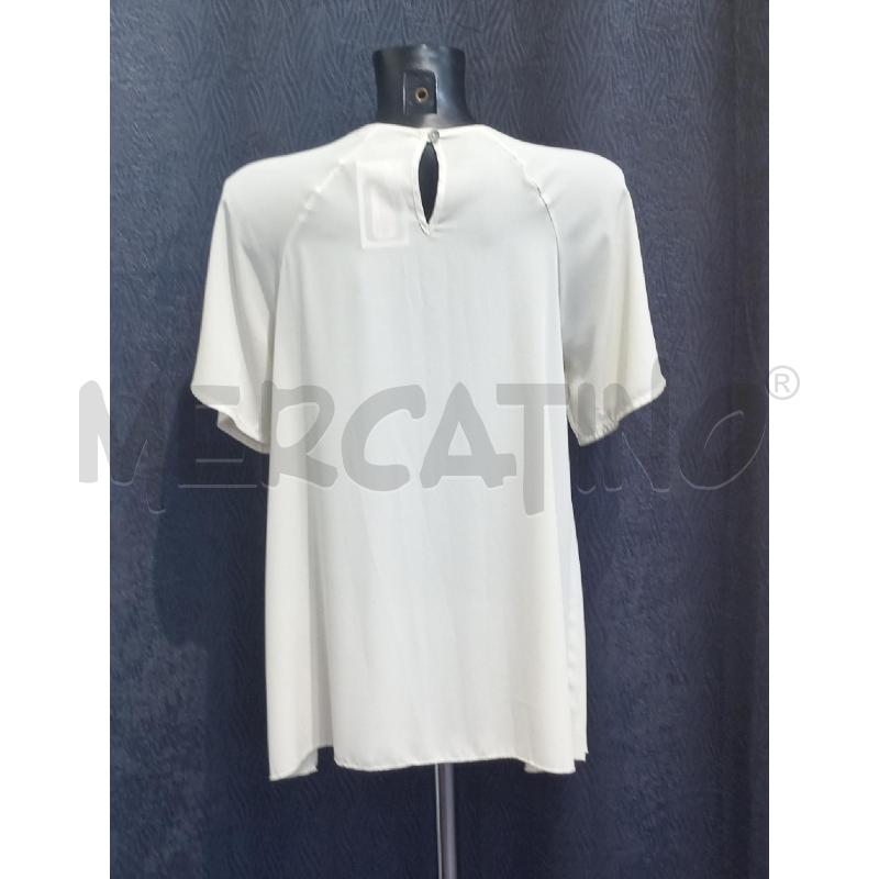 BLUSA DONNA LANACPRINA CREMA PLISSETATA  | Mercatino dell'Usato Moncalieri bengasi 2