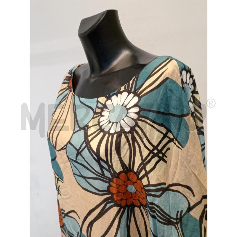 BLUSA DONNA MANILA GRACE CON FIORI BLU  | Mercatino dell'Usato Moncalieri bengasi 4