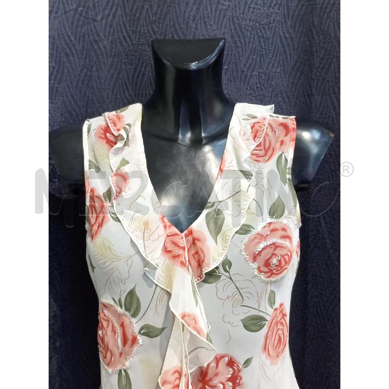 BLUSA DONNA OLTRE BEIGE CON ROSE | Mercatino dell'Usato Moncalieri bengasi 4