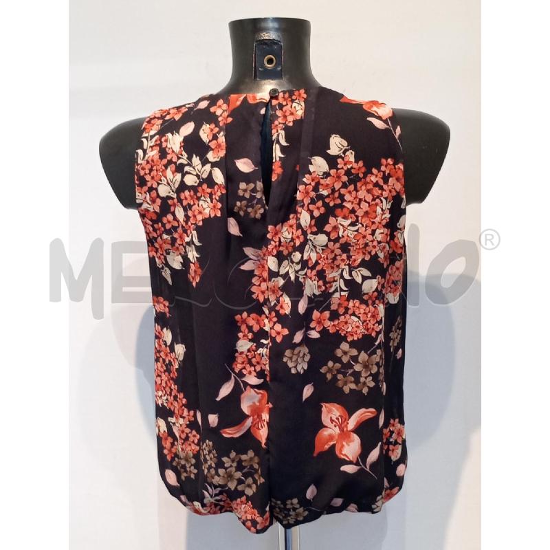 BLUSA DONNA PAQUITA NERA FIORI SMANICATA | Mercatino dell'Usato Moncalieri bengasi 2