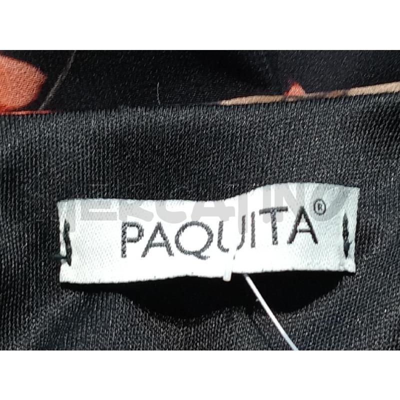 BLUSA DONNA PAQUITA NERA FIORI SMANICATA | Mercatino dell'Usato Moncalieri bengasi 5