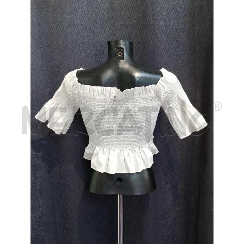 BLUSA DONNA PATRIZIA PEPE BIANCO CON ELASTICO | Mercatino dell'Usato Moncalieri bengasi 2