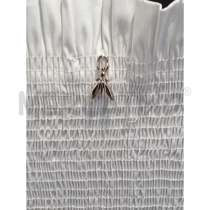 BLUSA DONNA PATRIZIA PEPE BIANCO CON ELASTICO | Mercatino dell'Usato Moncalieri bengasi 4
