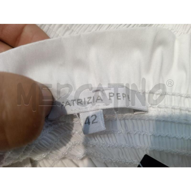 BLUSA DONNA PATRIZIA PEPE BIANCO CON ELASTICO | Mercatino dell'Usato Moncalieri bengasi 5