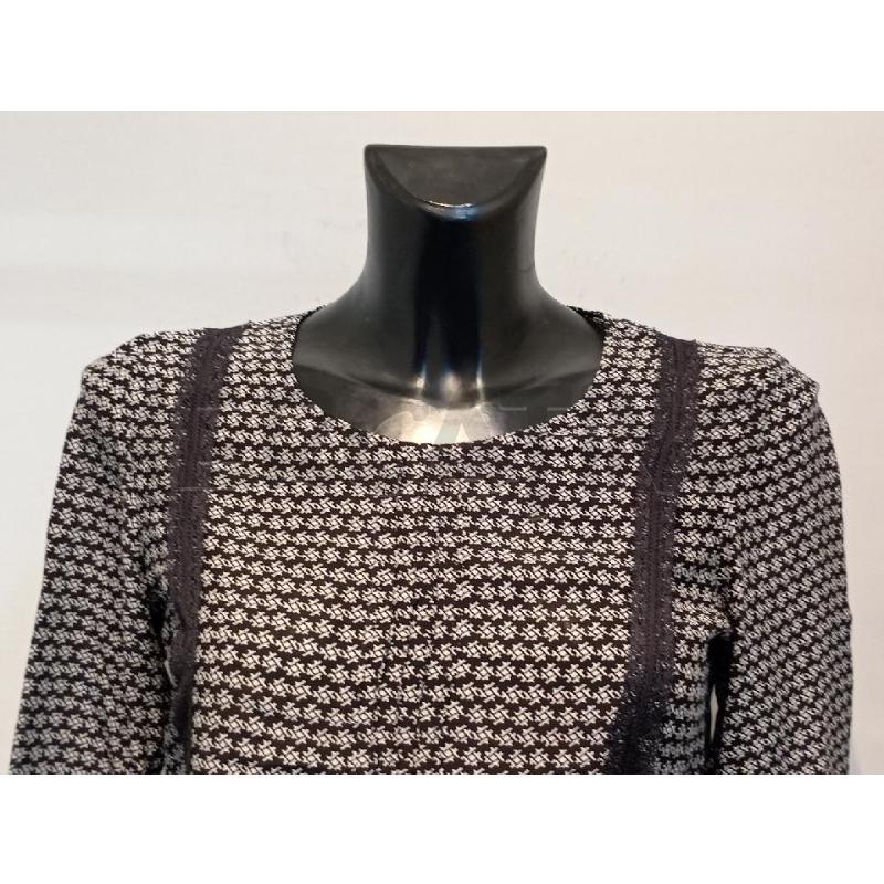 BLUSA DONNA PATRIZIA PEPE NERA BIANCO INSERTI PIZZO | Mercatino dell'Usato Moncalieri bengasi 4