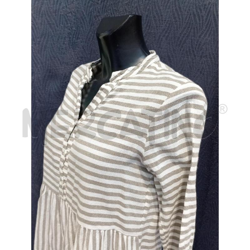 BLUSA DONNA PEPEROSA BEIGE RIGHE | Mercatino dell'Usato Moncalieri bengasi 3