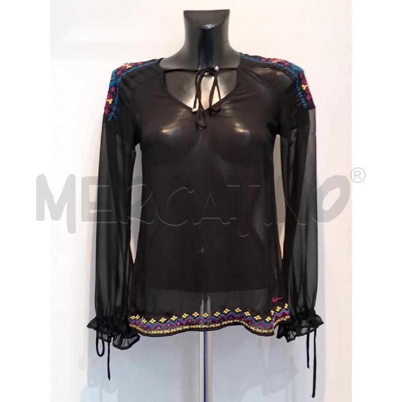 BLUSA DONNA PEPE JEANS NERA VOILE | Mercatino dell'Usato Moncalieri bengasi 1