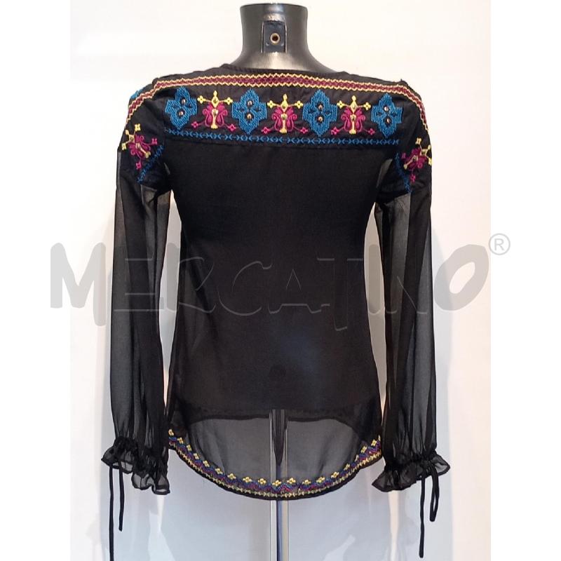 BLUSA DONNA PEPE JEANS NERA VOILE | Mercatino dell'Usato Moncalieri bengasi 2