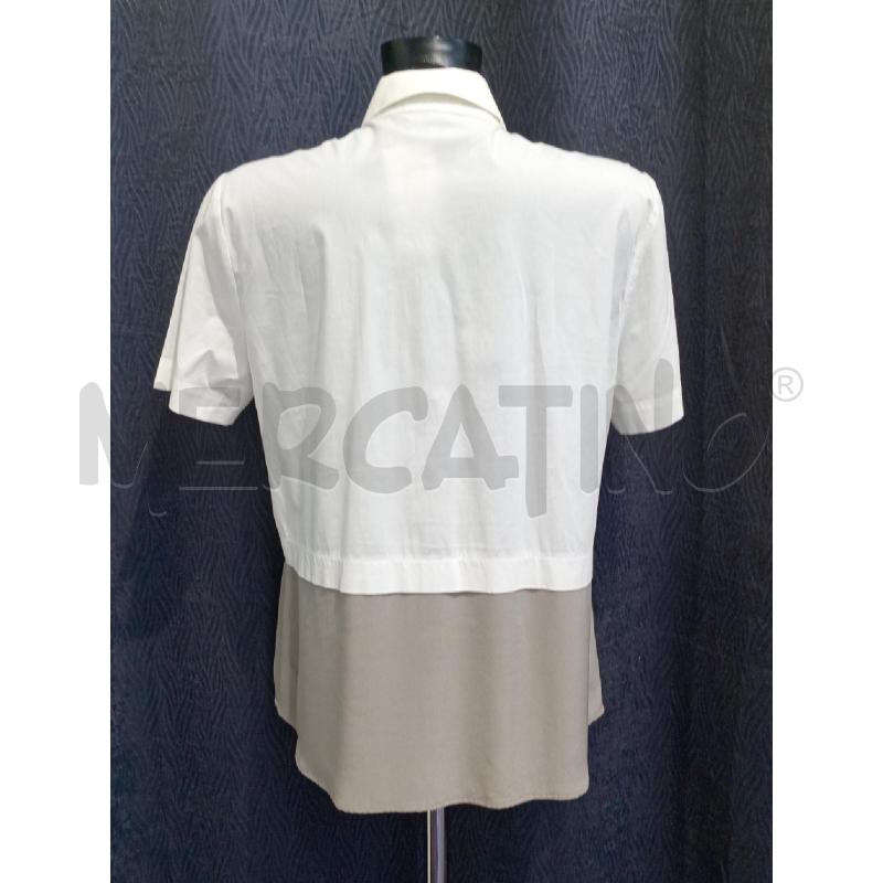 BLUSA DONNA PESERICO BIANCA BEIGE | Mercatino dell'Usato Moncalieri bengasi 2