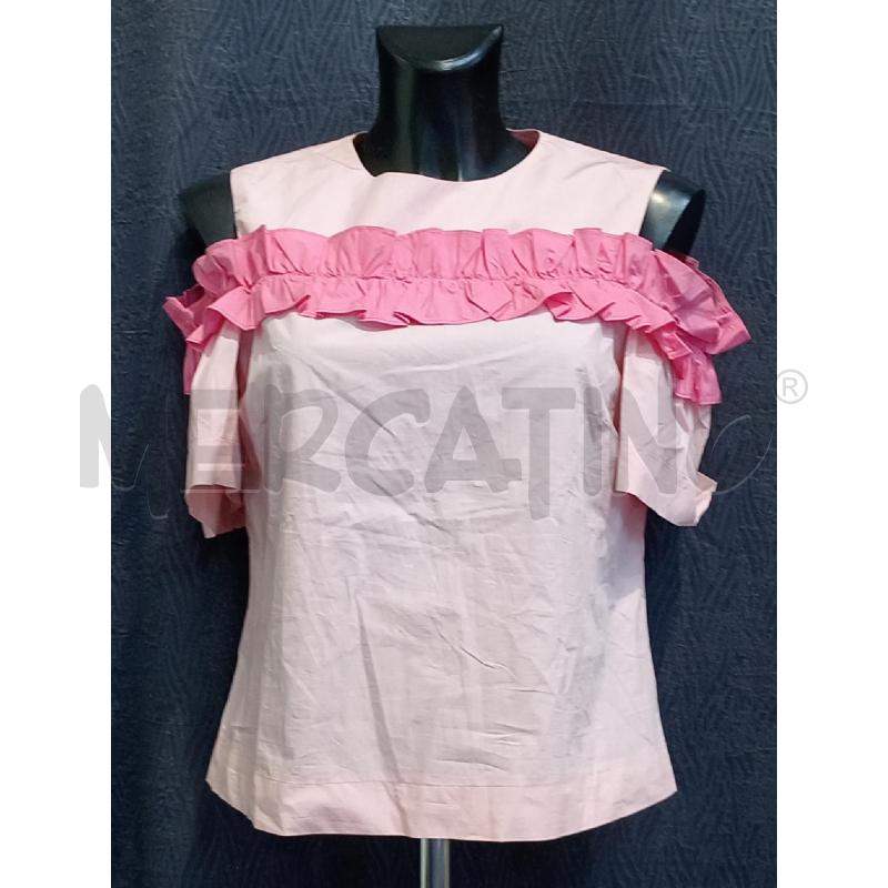 BLUSA DONNA PINKO ROSA CON VOILANT DAVANTI | Mercatino dell'Usato Moncalieri bengasi 1