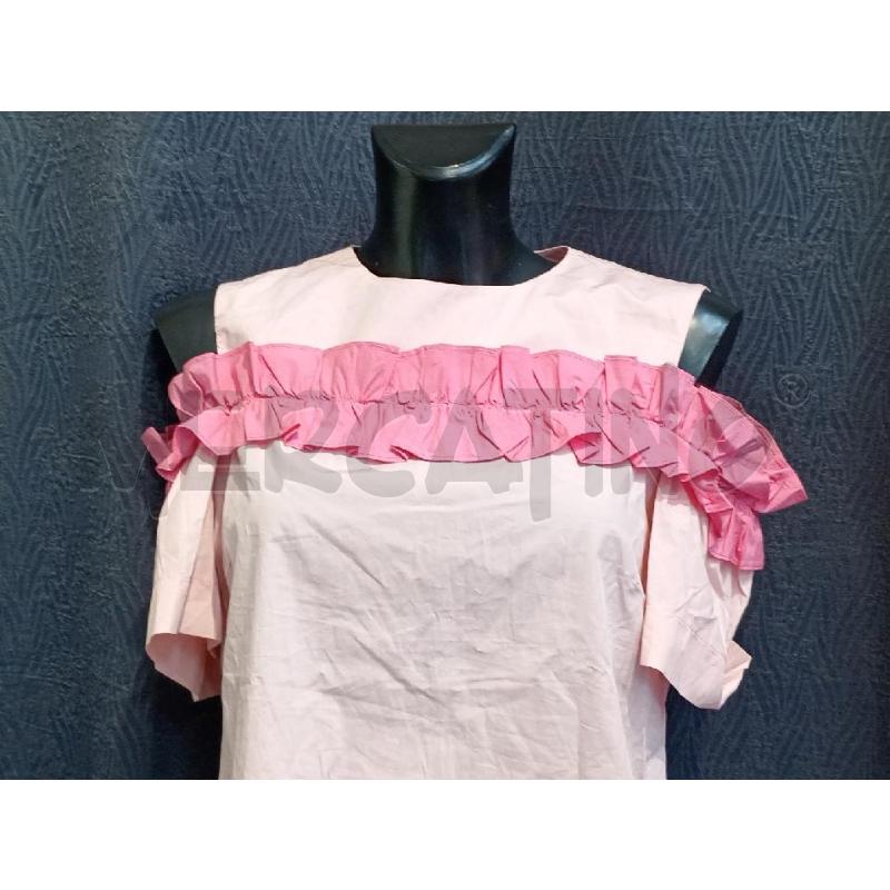 BLUSA DONNA PINKO ROSA CON VOILANT DAVANTI | Mercatino dell'Usato Moncalieri bengasi 3