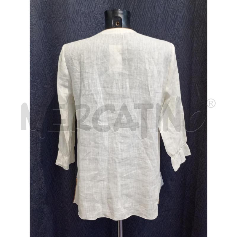 BLUSA DONNA PRIMA CLASSE BEIGE LINO MANICA LINGA | Mercatino dell'Usato Moncalieri bengasi 2
