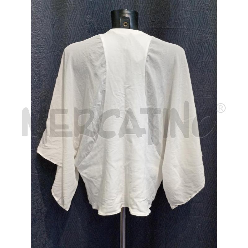 BLUSA DONNA ROBERTO CAVALLI BIANCA CON INSERTI SPECCHIETTI DAVANTI | Mercatino dell'Usato Moncalieri bengasi 2