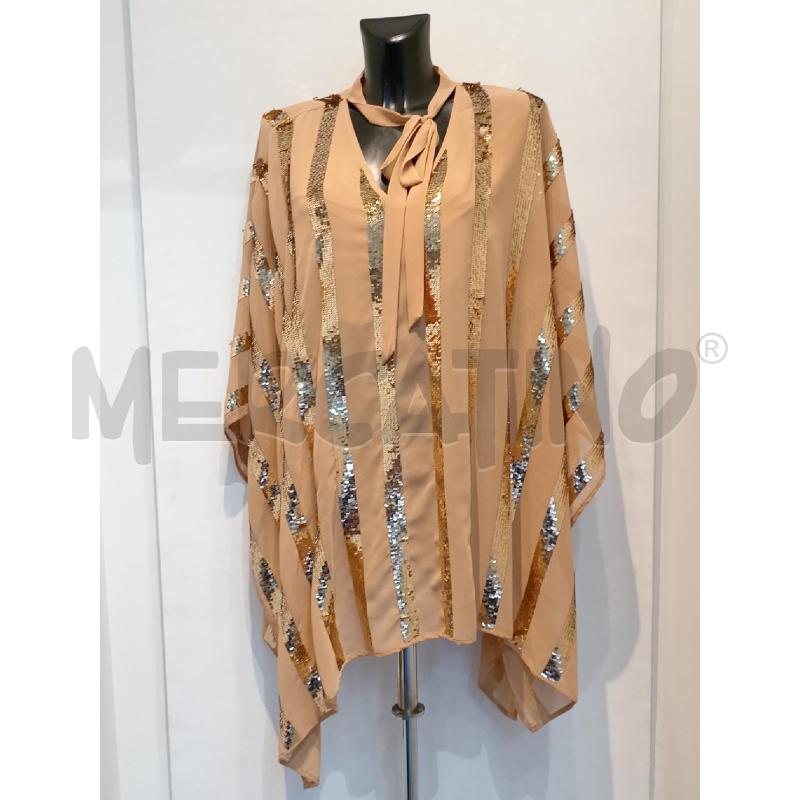 BLUSA DONNA TWIN SET DORATA CON PAILLETTES | Mercatino dell'Usato Moncalieri bengasi 1