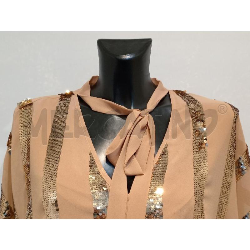 BLUSA DONNA TWIN SET DORATA CON PAILLETTES | Mercatino dell'Usato Moncalieri bengasi 3