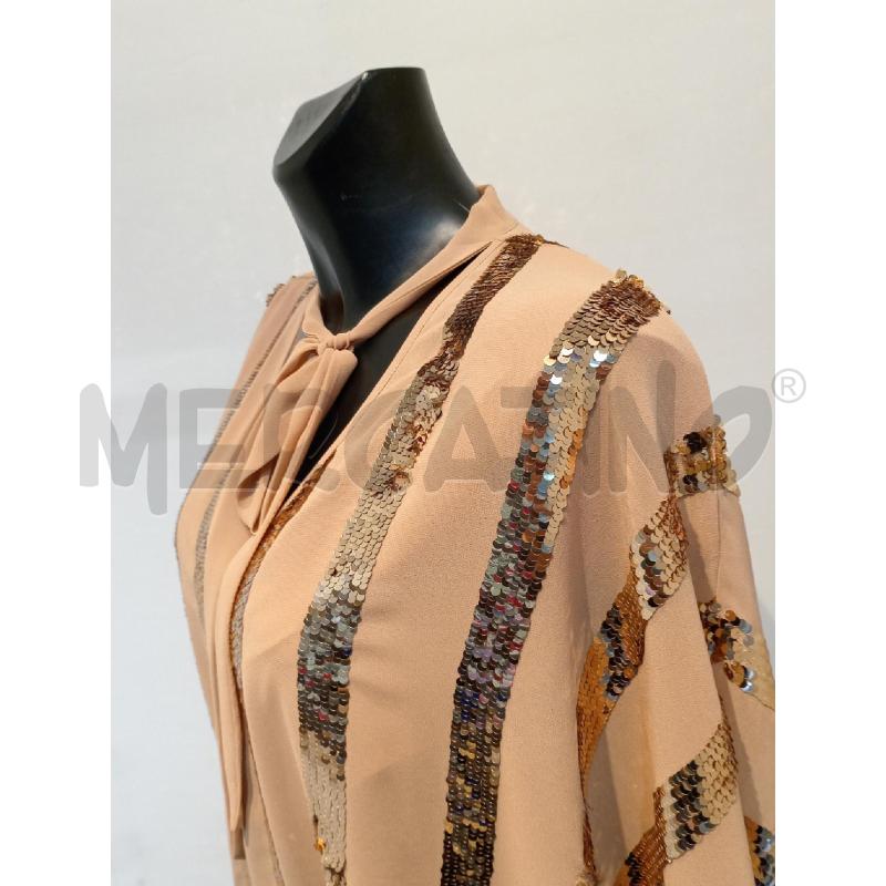 BLUSA DONNA TWIN SET DORATA CON PAILLETTES | Mercatino dell'Usato Moncalieri bengasi 4