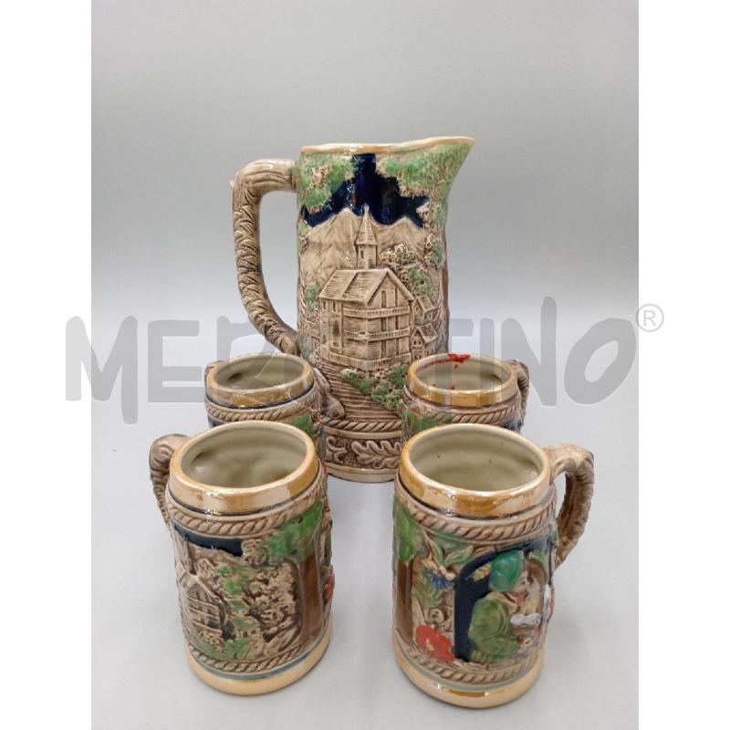 BOCCALI PZ. 4 BAVARESI + CARAFFA | Mercatino dell'Usato Moncalieri bengasi 1