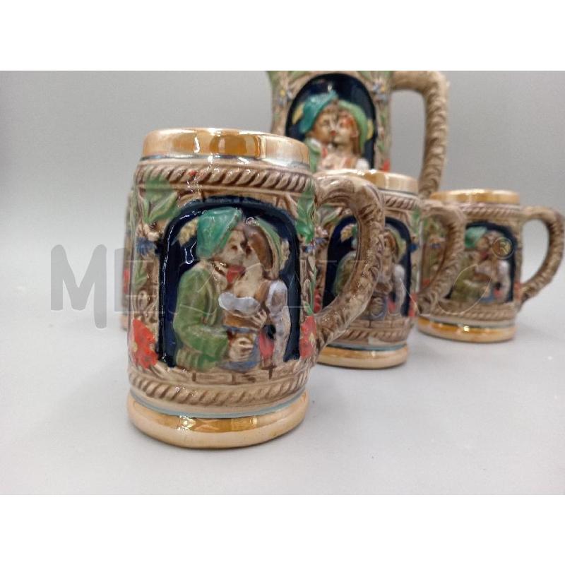 BOCCALI PZ. 4 BAVARESI + CARAFFA | Mercatino dell'Usato Moncalieri bengasi 2