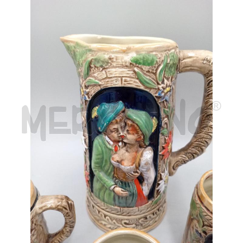 BOCCALI PZ. 4 BAVARESI + CARAFFA | Mercatino dell'Usato Moncalieri bengasi 3