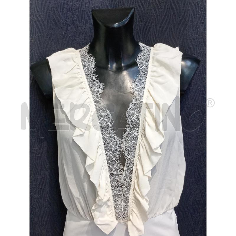 BODY DONNA ELISABETTA FRANCHI BIANCO PIZZO E BALZE  | Mercatino dell'Usato Moncalieri bengasi 3