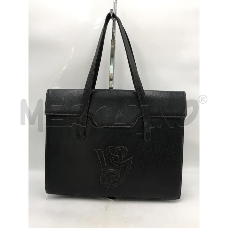BORSA CARTELLA VELENTINO NERA PELLE | Mercatino dell'Usato Moncalieri bengasi 1