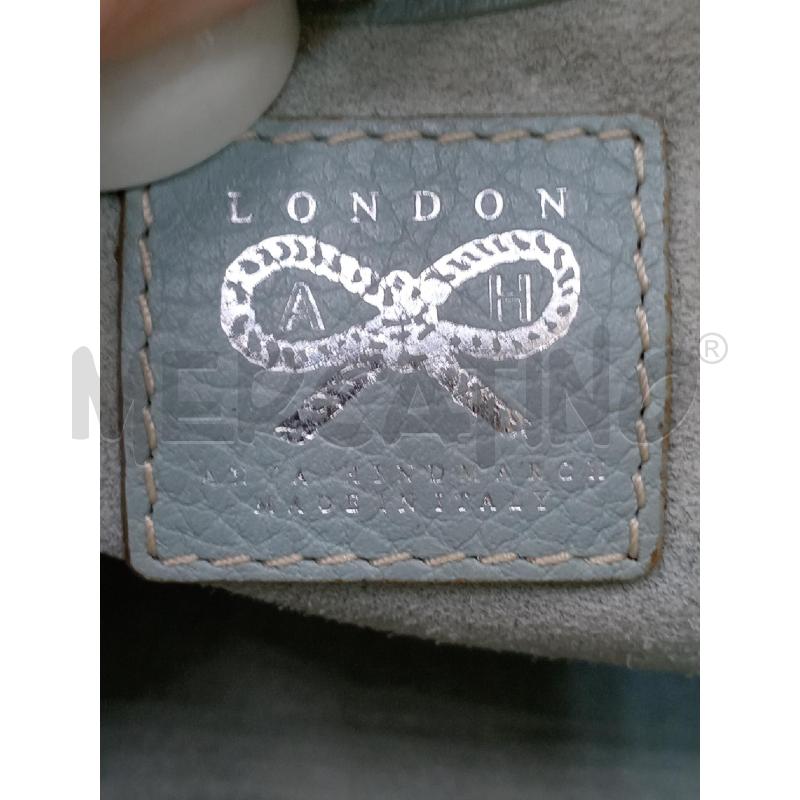 BORSA DONNA ANYA HINDMARCH PELLE AZZURRA  | Mercatino dell'Usato Moncalieri bengasi 3