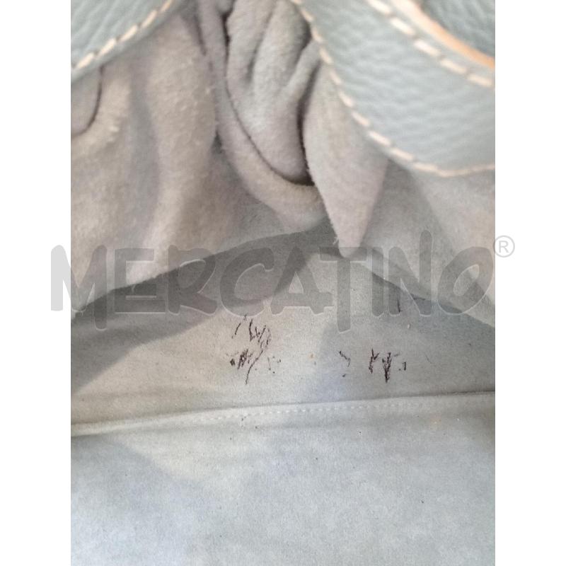 BORSA DONNA ANYA HINDMARCH PELLE AZZURRA  | Mercatino dell'Usato Moncalieri bengasi 4