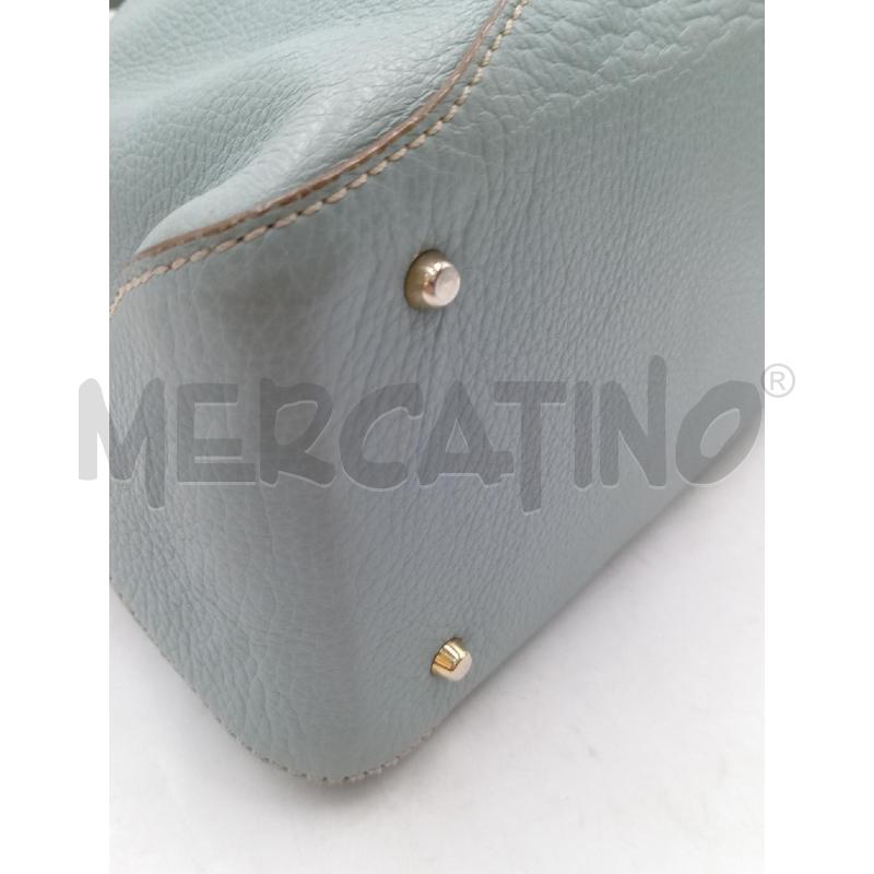 BORSA DONNA ANYA HINDMARCH PELLE AZZURRA  | Mercatino dell'Usato Moncalieri bengasi 5