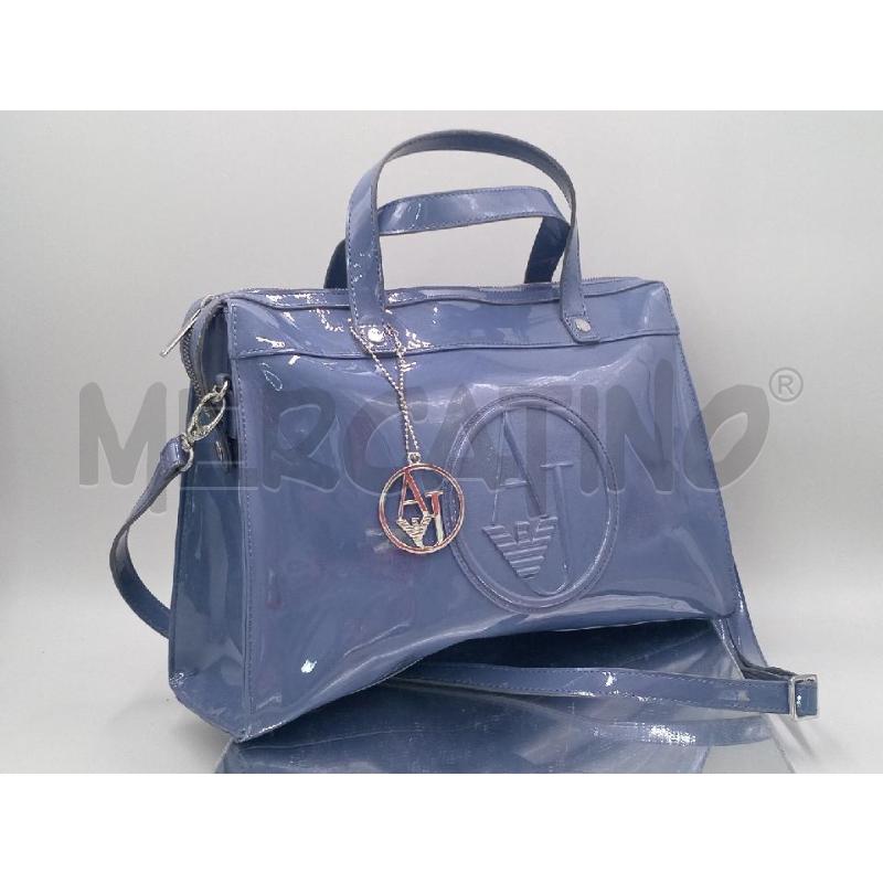 BORSA DONNA ARMANI JEANS CON TRACOLLA CARTA DA ZUCCHERO PRESENTA PICCOLE MACCHIE FRONTE  | Mercatino dell'Usato Moncalieri bengasi 1