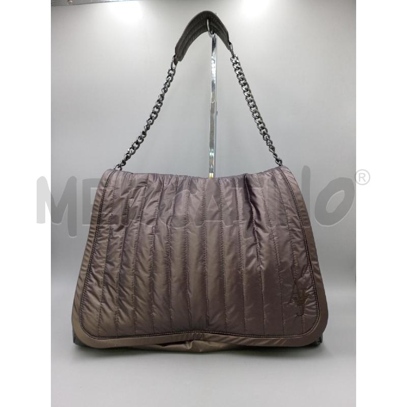 BORSA DONNA ARMANI JEANS IMBOTTITA MARRONE | Mercatino dell'Usato Moncalieri bengasi 1