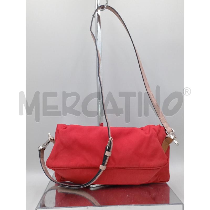 BORSA DONNA ARMANI JEANS ROSSA CON MANICO MARRONE | Mercatino dell'Usato Moncalieri bengasi 2