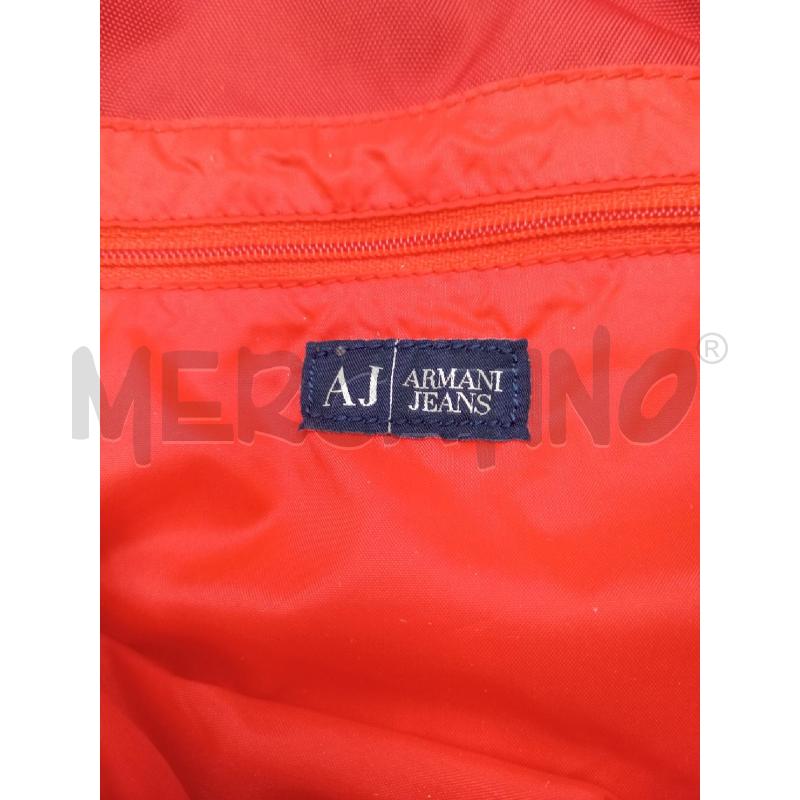 BORSA DONNA ARMANI JEANS ROSSA CON MANICO MARRONE | Mercatino dell'Usato Moncalieri bengasi 5