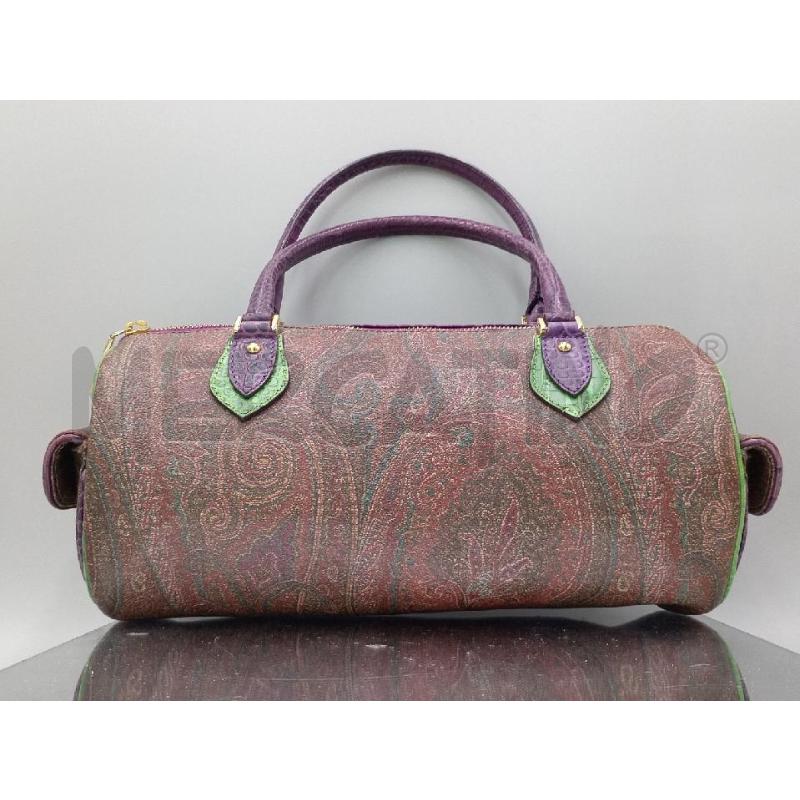 BORSA DONNA BAULETTO ETRO CON INSERTI VERDI SU MANICI | Mercatino dell'Usato Moncalieri bengasi 2